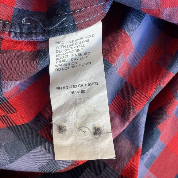 Blue & Red Perry Ellis Dress Shirt XL - Picture 8 of 8